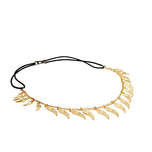 Kercisbeauty Gold Wings Headchian for Women Forehead Chain Statement Hair Jewelry for Photoshot Party Hair Accessories for Girls - BeesActive Australia
