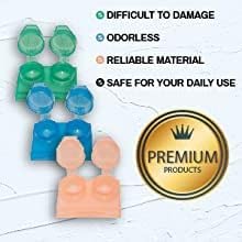 SPORTS WORLD VISION Contact Lens Travel Storage Flip Top Flat Cases Mix Colours Bulk Buy Box 4pcs Multicolor 4 Pieces - BeesActive Australia