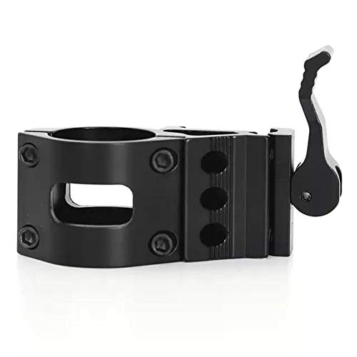 Quick Release Side 30mm Ring Offset 20mm Rail Clamp for Flashlight Laser Scope Mount Picatinny 45 Degree Hunting & Durable 1" 25mm Ring Offset Side 45 Degree Mount - BeesActive Australia