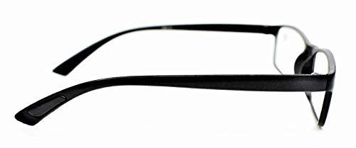 2 x PAIRS TR90 Bendable, Flexible Reading Glasses Quality Lenses, Super-lite with 13 Lens Strengths RG9 2 X Pairs All Black 1.0 x - BeesActive Australia