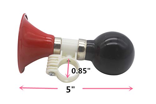 YL traV Kid Bike Horn for Boys and Girls Children Bicycle Horn Handlebar Ring Bell for Kids Bike Black&Red - BeesActive Australia