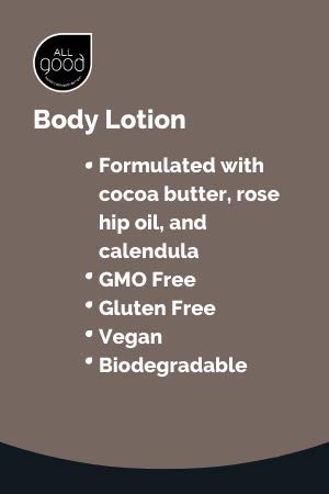 All Good Hand & Body Lotion - Moisturizing Organic Lotion for Dry Hand & Body, Essential Oils, Calendula, Cocoa Butter, Coconut & Rose Hip Oil, Non GMO, Vegan (2-Pack)(Coconut) 6 Fl Oz (Pack of 2) - BeesActive Australia