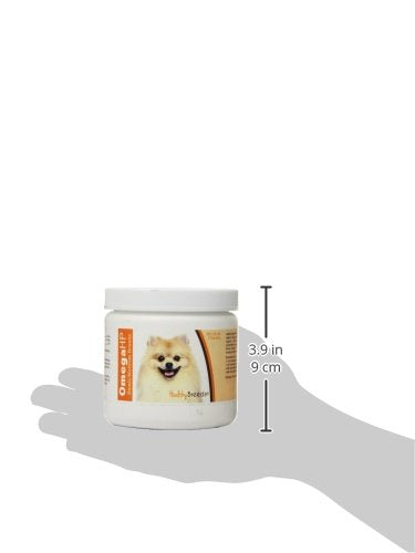 Healthy Breeds Omega HP Fish Oil Skin & Coat Supplement Soft Chews - Over 200 Breeds - Vet Recommended Formula Based on Breed - Helps Reduce Shedding 60 Ct - Small/Medium Breeds Pomeranian - BeesActive Australia