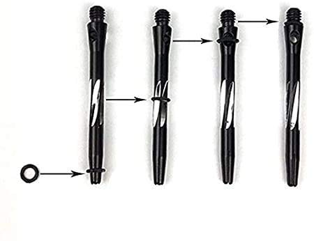ToBeIT Dart shafts Black Dart shafts Dart Flights Dart Rubber Rings Dart Accessories 6black+6blue - BeesActive Australia