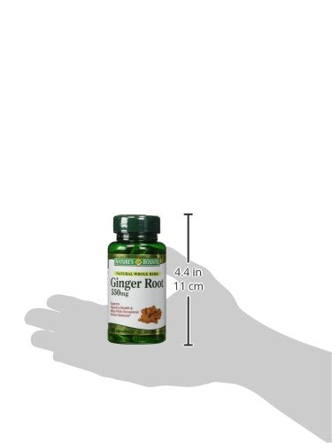 Nature's Bounty Ginger Root Pills and Herbal Health Supplement, Supports Digestive Health, 550mg, 100 Capsules - BeesActive Australia