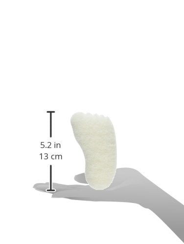 HartFelt, Foot Scrub Foot Sponge Exfoliating Skin Care Pad Made in USA Smooth Heals and Toes for Pedicure Feel, White, 6 Count - BeesActive Australia