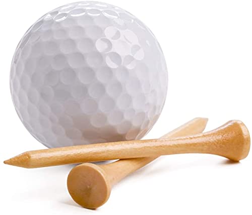 whamz33 Professional Wooden Golf Tees 2 3/4 inch Tee Pack of 100 Golf Tee Natural 2-1/8 inch - BeesActive Australia