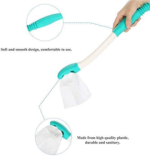 Toilet Aid Easy Wipe, Long Range Comfort Wipe Handle Range Comfort Bottom Wiper Holder Toilet Paper Tissue Grip Wiping Helper - BeesActive Australia