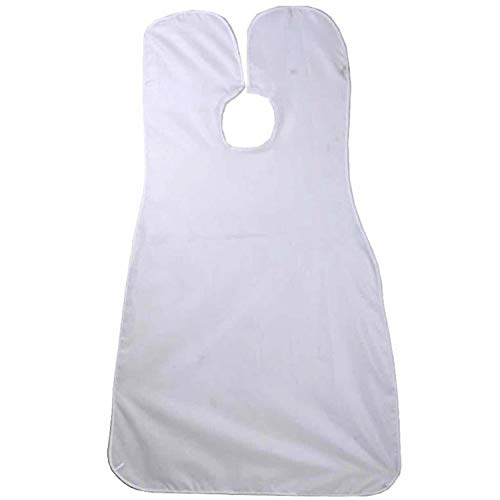 Giftwide Men’s Beard Apron Beard Shaving Bib Beard Trimming Apron For Easy Clean Up With Suction Cups Stay Tidy (White) White - BeesActive Australia