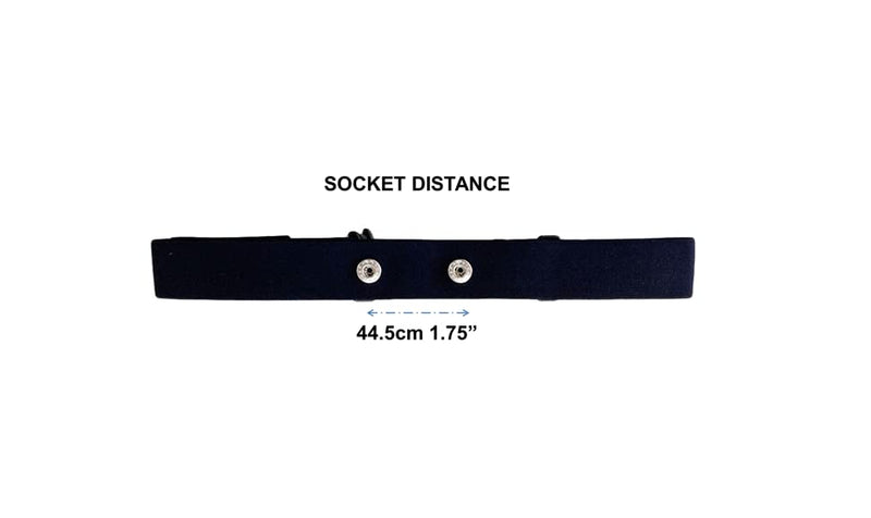 Heart Rate Monitor Soft Chest Strap Replacement Belt Size S-XL. Fits: Garmin HRM Dual, Wahoo TICKR, Polar H7, Peloton, CARDIOSPORT - BeesActive Australia