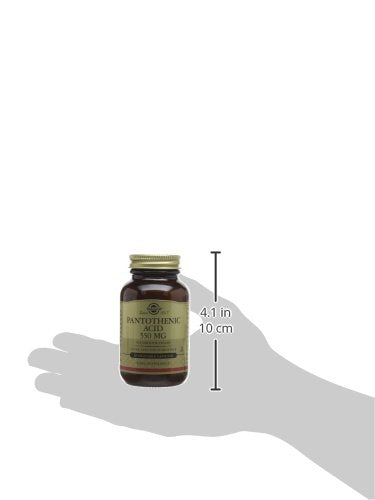 Solgar Pantothenic Acid 550 mg Vegetable Capsules - Pack of 50 - Reduces Tiredness and Fatigue - For Daily Use - Vegan and Gluten Free - BeesActive Australia