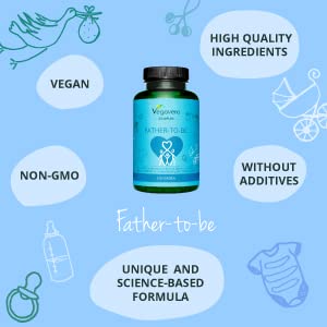 Male Fertility Supplement Vegavero® | 120 Capsules | Conception Vitamins for Men | with Maca, Tribulus, Zinc, L-Arginine, Selenium, Q10 Coenzyme, L-Carnitine, Fenugreek & Vitamins | Vegan - BeesActive Australia