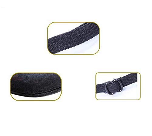 1PCS Unisex Black Eyelash Silk Pirate Single Amblyopia Corrected Visual Acuity Recovery Eye Patch Cover Pads with Adjustable Strap for Lazy Eye/Amblyopia/Strabismus - BeesActive Australia