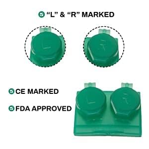 SPORTS WORLD VISION Contact Lens Travel Storage Flip Top Flat Cases Mix Colours Bulk Buy Box 4pcs Multicolor 4 Pieces - BeesActive Australia