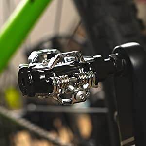 Venzo MTB Mountain Bike Sealed Clipless Pedals Compatible with Shimano SPD Type Cleats SM-SH51 MTB Shoes - Easy Clip in - BeesActive Australia