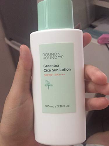 ROUND AROUND Greentea Cica Sun Lotion 100ml, SPF50+ PA++++ ROUND A’ROUND - BeesActive Australia