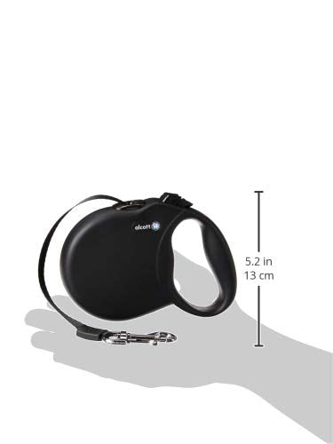 Alcott Wanderer Retractable Leash Small Black - BeesActive Australia