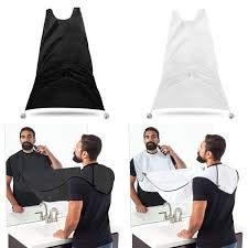 Giftwide Men’s Beard Apron Beard Shaving Bib Beard Trimming Apron For Easy Clean Up With Suction Cups Stay Tidy (White) White - BeesActive Australia