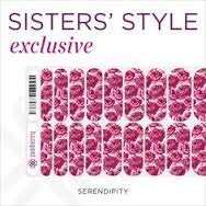 Jamberry Nail Wrap - Serendipity Feb 2015 Sister Style Exclusive (RETIRED) - BeesActive Australia