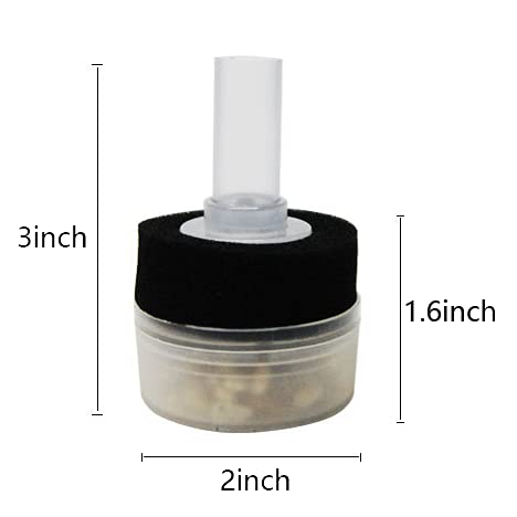 ALEGI 4pcs Small Aquarium Bio Sponge Filter with Suction Cups, Check Valves for 5 Gal, 10 Gal, 20 Gal Breeding Fry Betta Shrimp Fish Tank Up to 5 gallon 4 Pcs - BeesActive Australia