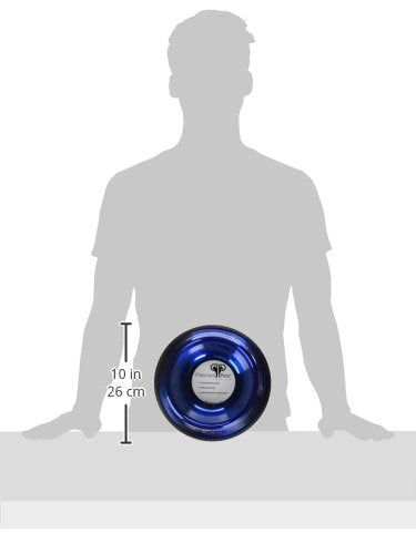 Platinum Pets Embossed Non-Tip Stainless Steel Cat/Dog Bowl Medium Sapphire Blue - BeesActive Australia