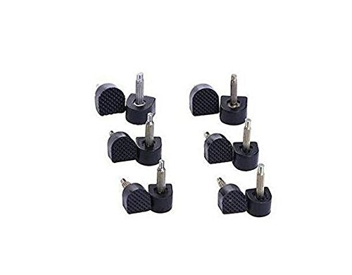 [AUSTRALIA] - 6 Pairs Black Durable U-shape Heel Tips Replacement High Heel Caps Protectors Shoe Repair Tip Taps Shoes Dowels Lifts Replacement for Women Non-slip (10mm, Thin Pins-2.4mm) 10mm 