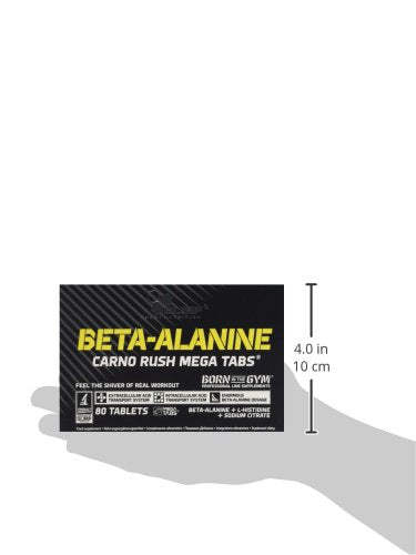 Olimp Labs Beta-Alanine Capsules, Carno Rush, Pack of 80 Mega Tablets, BETA-Alanine CARNO Rush - BeesActive Australia