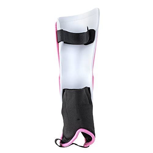 Vizari Malaga Soccer Shin Guards for Kids | Soccer Gear for Boys Girls | Protective Soccer Equipment | Adjustable Straps Large Pink - BeesActive Australia