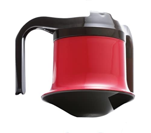 Anti Spill Non Tip Tumbler - Red - Non Tip Anti Spill Adult Feeding Cup - Drinking Aid - BeesActive Australia