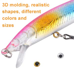 Alomejor Fishing Lure Eyes 3D Sticky Holographic Fishing Lure Eyes Realistic DIY Making Fly Tying Materials Jigs Crafts Lures Baits Silver 8mm - BeesActive Australia