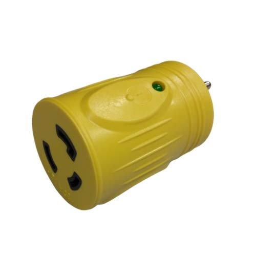 [AUSTRALIA] - Marvine Cable Shore Power Adapter 15Amp Male 5-15P to 30Amp Lock Female L5-30R with LED Indicate (15Amp Household to 30Amp Locking) 1. 15A 125V to 30A 125V (5-15P- L5-30R) 