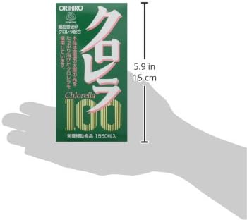 Orihiro Chlorella 100 (contains cell wall crushed chlorella) 1550 tablets - BeesActive Australia