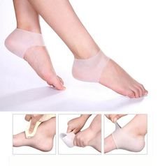 Moisturizing Heel Support and Skin Softening Gel Heel Sleeves for Heel Pain Relief, Heel Fissures, Dry Cracked Heel Repair, Protective Cushioning for Plantar Fasciitis by JERN for Men and Women - BeesActive Australia