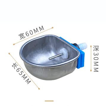 Lveofielygi Rabbit Water Dispenser - Automatic Bunny Water Nipple Drinker Feeders, 2.36'' Stainless Steel Metal Bowl for Cages Watering System Breeding Equipment - BeesActive Australia
