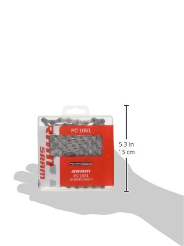 SRAM PC-1051 Chain w/PowerLock Silver 10-Speed - BeesActive Australia