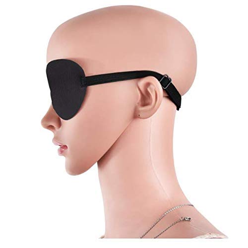 DNHCLL Adults And Kids Black Adjustable Soft and Comfortable Sponge Eye Patch Strabismus Eye Mask With Buckle For Recovery Eye And Cure Children Lazy Eye - BeesActive Australia