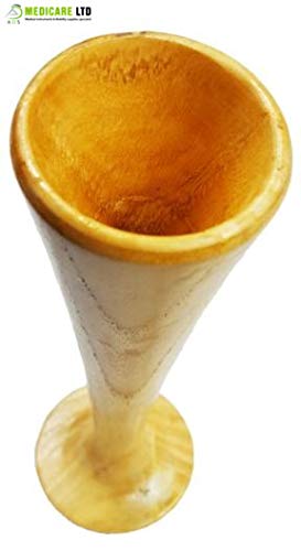 ADS Medicare Wooden Pinard Stethoscope, Quality Wood, Ear Trumpet, Midwives Fetoscope CE Approved 7" Inches Approx - BeesActive Australia