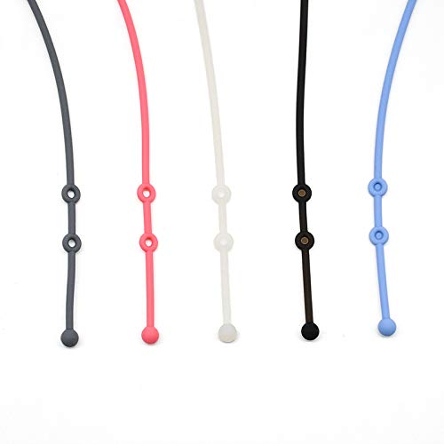 LW&GG As Seen On TV Face Cover Lanyards, Adjustable Silicone Mouth Cover Holder Anti Lost Neck Strap Extender Ear Saver Hook for Adults and Kids Ear Pressure Relief (5pcs) - BeesActive Australia