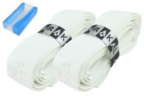 Karakal PU Supergrip Replacement Racquet Grip - tennis / badminton / squash (White, 2 x Grips) by Karakal - BeesActive Australia