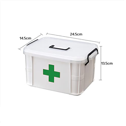 GOLDBEARUK Plastic Portable Medical Chest Clip Fastenings Upper level Compartments (Small Size) Small Size - BeesActive Australia