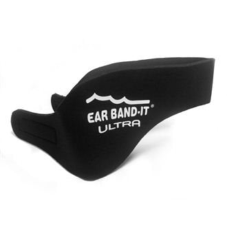 EAR BAND-IT Ultra Swimming Headband - Best Swimmer's Headband - Keep Water Out, Hold Earplugs in - Doctor Recommended - Secure Ear Plugs - Invented by ENT Physician Large (ages 9yrs to adult) Black - BeesActive Australia