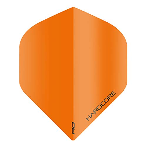 [AUSTRALIA] - RED DRAGON Hardcore Orange Extra Thick Standard Dart Flights - 5 Sets Per Pack (15 Dart Flights in Total) 