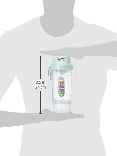 Smartshake Original 2GO One Bottle Shaker Cup with 800 ml Capacity, Mist Grey - BeesActive Australia