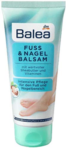 2 x Balea Foot & Nail balm, (2 x100 ml), With Shea Butter and Vitamins, Vegan - German Product - BeesActive Australia