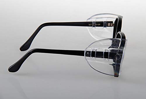 Hub’s Gadget 12 Pairs Safety Eye Glasses Side Shields, Slip On Clear Side Shield for Safety Glasses- Fits Small to Medium Eyeglasses - BeesActive Australia