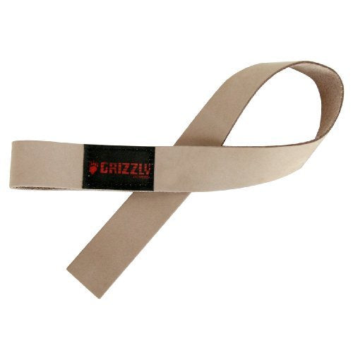 Grizzly Fitness 1.5" Premium Genuine Leather Lifting Wrist Straps for Men and Women | Sold in Pairs | One Size | Used by Pros to increase Grip Strength and Reduce Slipping | 1.5” Wide x 20.5" Long - BeesActive Australia