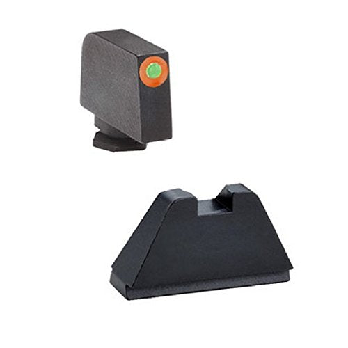 AmeriGlo Sight, fits All Glocks Except 42/43, Green Tritium Orange Outline Front Black Rear, Tall Suppressor Set - BeesActive Australia
