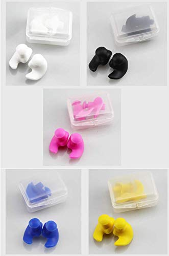 Pinky Time 6 Sets Waterproof Silicone Swimming Earplugs and Nose Clip for Adults Children Age 7+ 2nd Earplugs Only 5 Pairs - BeesActive Australia