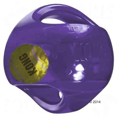 KONG Medium Dog Toy Jumbler Ball Shape Tennis Ball Inside 2-in-1 Squeaker Colors Vary - BeesActive Australia