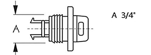 H2o Kayaks Quality Kayak/Boat Drain Plug Pack of Two use with 3/4 inch Hole - BeesActive Australia